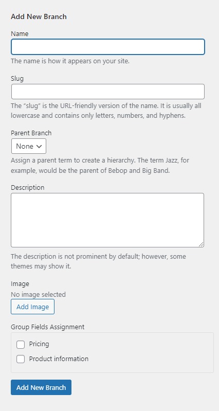 Add Branch