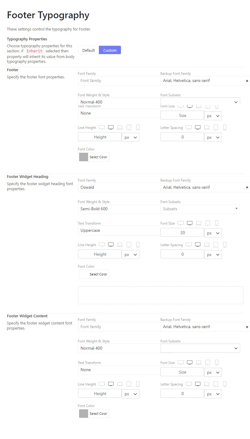 Footer typo