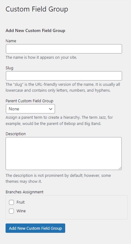 Add group field